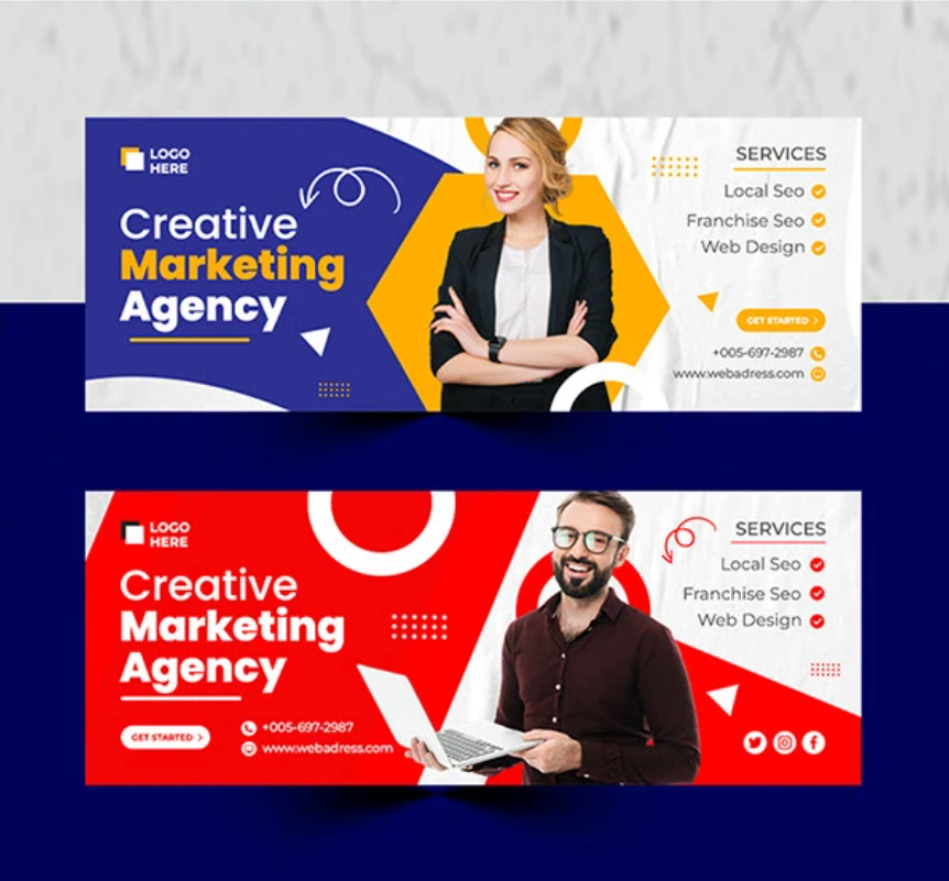 siambd2012's tweet image. ✨ Make your brand stand out with a Professional Facebook Cover Photo Design! 🎨💻
First impressions matter — let’s make yours bold, clean &amp;amp; creative. 🚀
#FacebookCoverDesign #GraphicDesign #Branding #CreativeDesign #DesignService