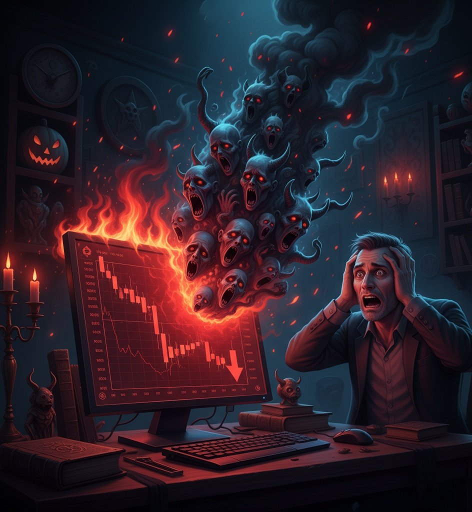 Mainodefi's tweet photo. @BERSERK_Toki Opened a random chart today…
It looked straight outta hell 🔥📉

Even my stop-loss screamed for mercy 😭👹

#BerserkTOKI https://t.co/xxq1e7veGp
