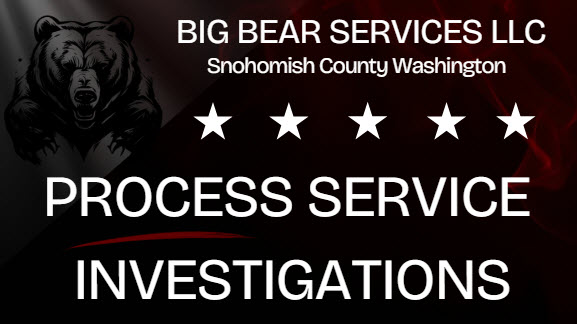 BradThomsen's tweet image. ⭐ Process Server - Small Claims, Divorce, Child Custody, Restraining Orders, Eviction Notices ⭐
#PrivateInvestigator #ProcessServer #SkipTracing #Protection
Big Bear Services, LLC | Private Investigative Agency
Snohomish County Washington
big-bear-services.com
