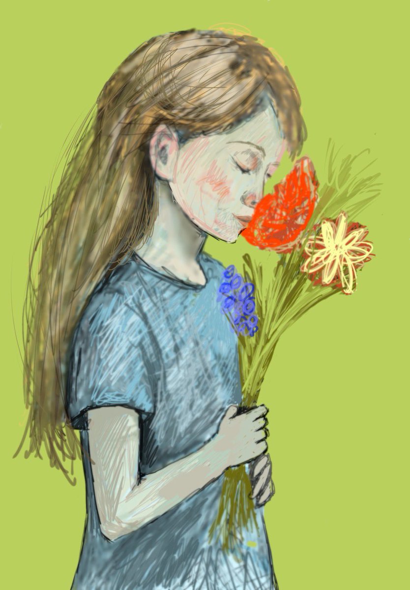 kawa__mori's tweet photo. #絵描きさんと繋がりたい #フォロワー1万人以下の神絵師発掘したい 

制作途中（2h）
タイトル   -花の記憶- https://t.co/5m6nLSXZRj