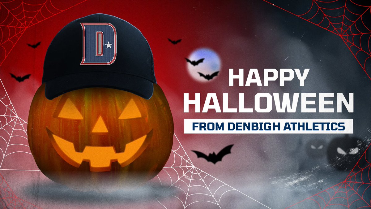 🎃 GET READY FOR HALLOWEEN! 🎃 Don't miss out on our exclusive Halloween Embroidered Hat – a perfect way to show off your spirit this season! #DenbighAthletics #PatriotPride