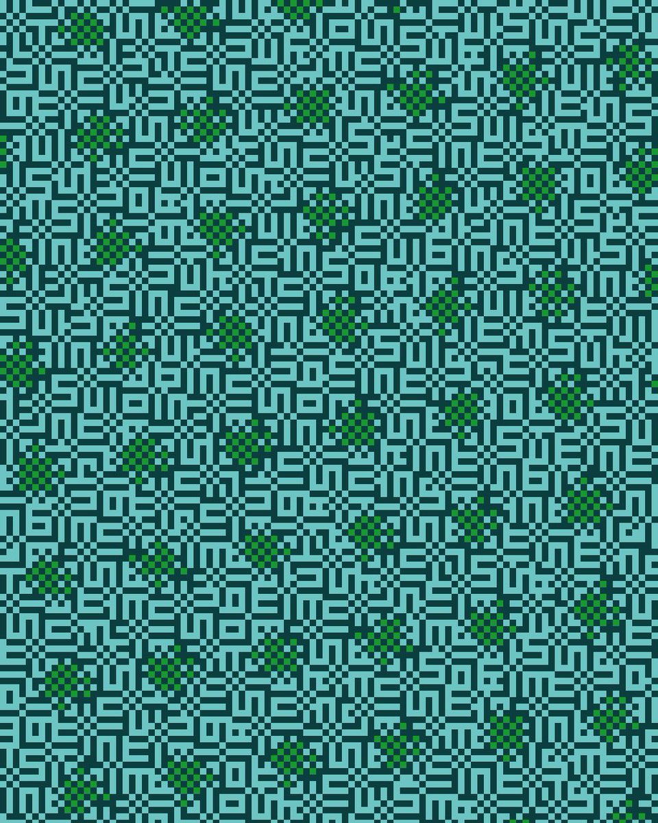 omg_home_design's tweet image. A little chaotic, but fun! pt. 2
.
#textiledesignstudio #geometricpatterns #parametricdesign #creativecoding #emergentpatterns #computationalart #cellularautomata