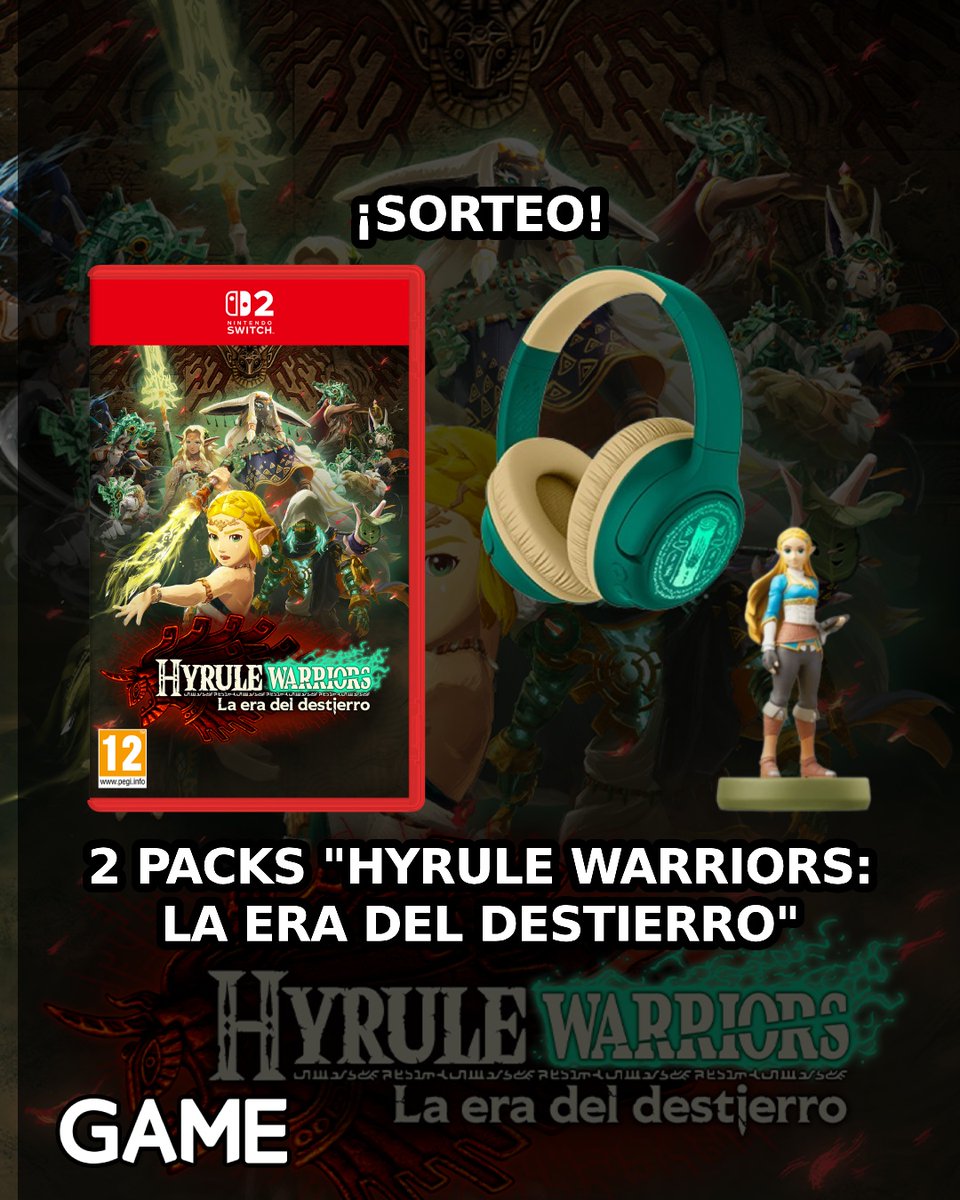 VideojuegosGAME's tweet image. 🔴 ¡Sorteamos 2 packs de HYRULE WARRIORS: LA ERA DEL DESTIERRO! Incluyen juego en formato físico, unos auriculares de The Legend of Zelda y una figura amiibo de Zelda 😍
.
🔁 REPOSTEA o CITA esta publicación.
👥 Sigue a @videojuegosGAME.
💬 Comenta y menciona a un AMIG@ con…