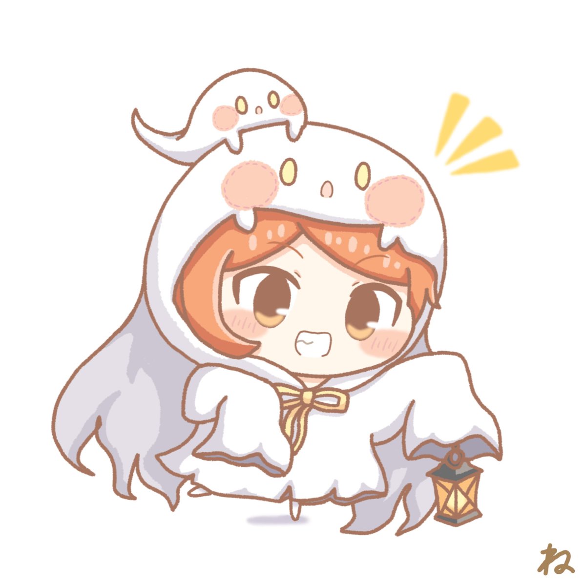 たまきも描きましたよ〜🎃🎃🎃
たまきおばけだぞ〜〜
#大神環