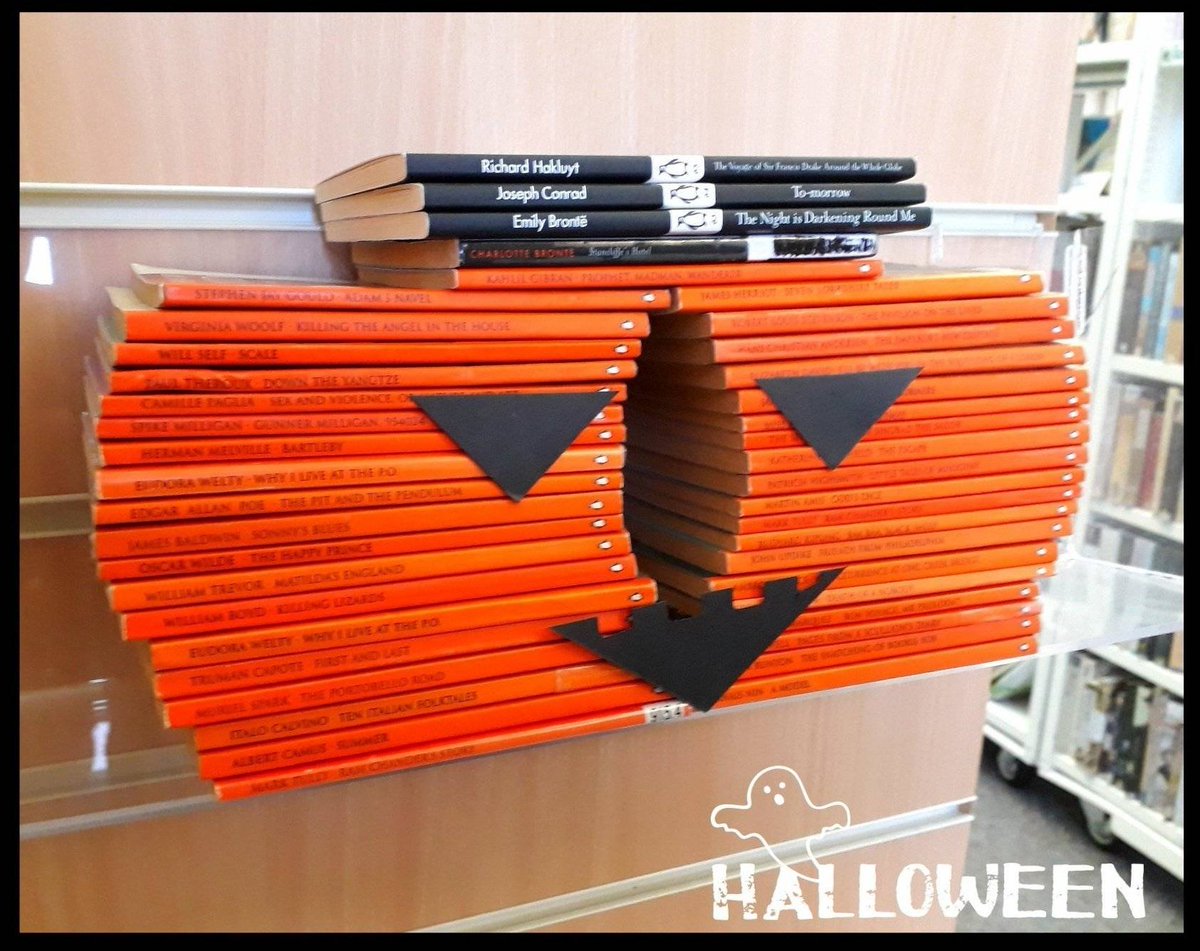Every year on #Halloween we carve a #Pumpkin from our collection of <a href="/PenguinBooks/">Penguin Books</a>. 🎃

We're up to our elbows here in juicy plots and seedy characters. Luckily there's not much pulp fiction. 🎃