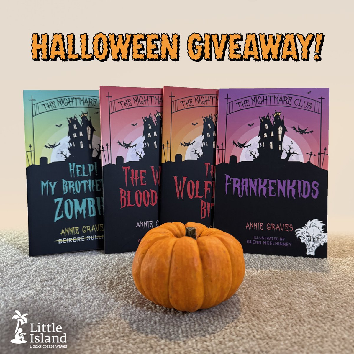 Happy Halloween!

#Win 1 of 3 spooky children's book bundles! 📚🎃👻

To enter...
1. Follow <a href="/LittleIslandBks/">Little Island Books</a>
2. Comment a halloween emoji
3. Tag a friend

(ROI and UK only. Ends 2 Nov 2025 at midnight.)

#win #giveaway #bookgiveaway #halloween #halloween2025 #trickortreat