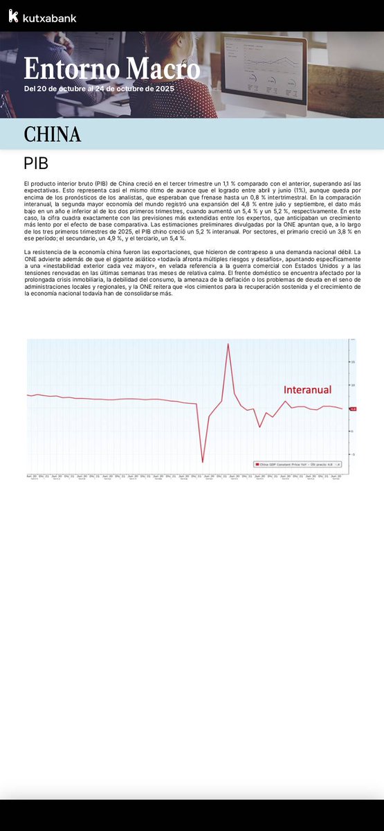 📊 Aquí os traemos el informe semanal del entorno #macroeconómico: