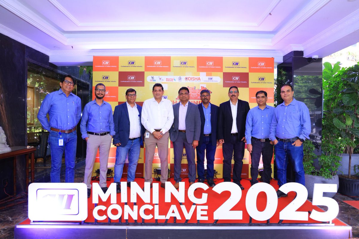 VedantaAluminum's tweet photo. Vedanta Jharsuguda participated in the CII Odisha Mining Conclave 2025, joining 250+ industry leaders to drive the future of sustainable mining and innovation in Odisha - advancing the vision of a #ViksitOdisha2036.

#VedantaAluminium #MetalOfTheFuture #CII #SustainableMining https://t.co/x10cWovsSh