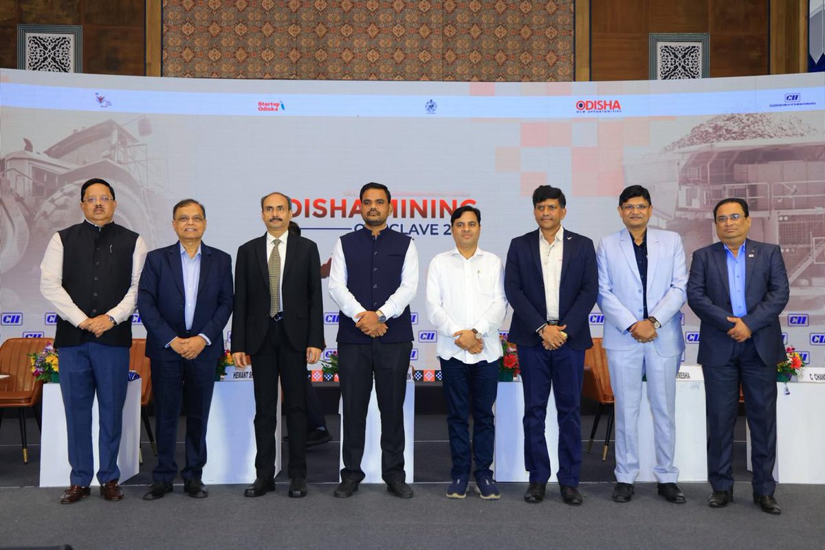 VedantaAluminum's tweet photo. Vedanta Jharsuguda participated in the CII Odisha Mining Conclave 2025, joining 250+ industry leaders to drive the future of sustainable mining and innovation in Odisha - advancing the vision of a #ViksitOdisha2036.

#VedantaAluminium #MetalOfTheFuture #CII #SustainableMining https://t.co/x10cWovsSh