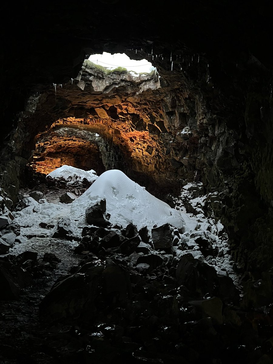 Day 2 Iceland trip. First stop lava tunnel to see how they are formed. Next stop Secret Lagoon.