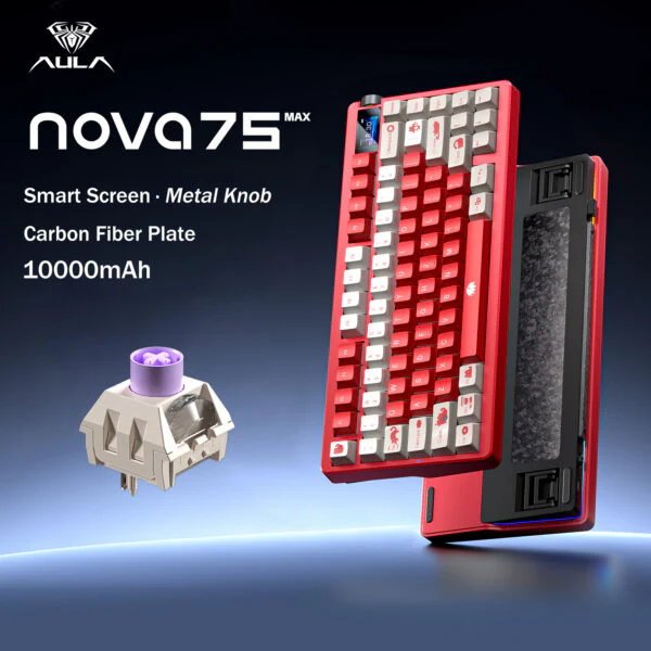 mechkeysStore's tweet image. Your old keyboard called… it wants a retirement party. 

🥳 Meet the AULA Nova75 – 75 keys of pure gaming glory. 

Which color lights your vibe?
mechkeys.com/products/aula-…

#mechkeys #mechanicalkeyboard #keyboard #gamingkeyboard