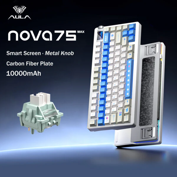 mechkeysStore's tweet image. Your old keyboard called… it wants a retirement party. 

🥳 Meet the AULA Nova75 – 75 keys of pure gaming glory. 

Which color lights your vibe?
mechkeys.com/products/aula-…

#mechkeys #mechanicalkeyboard #keyboard #gamingkeyboard