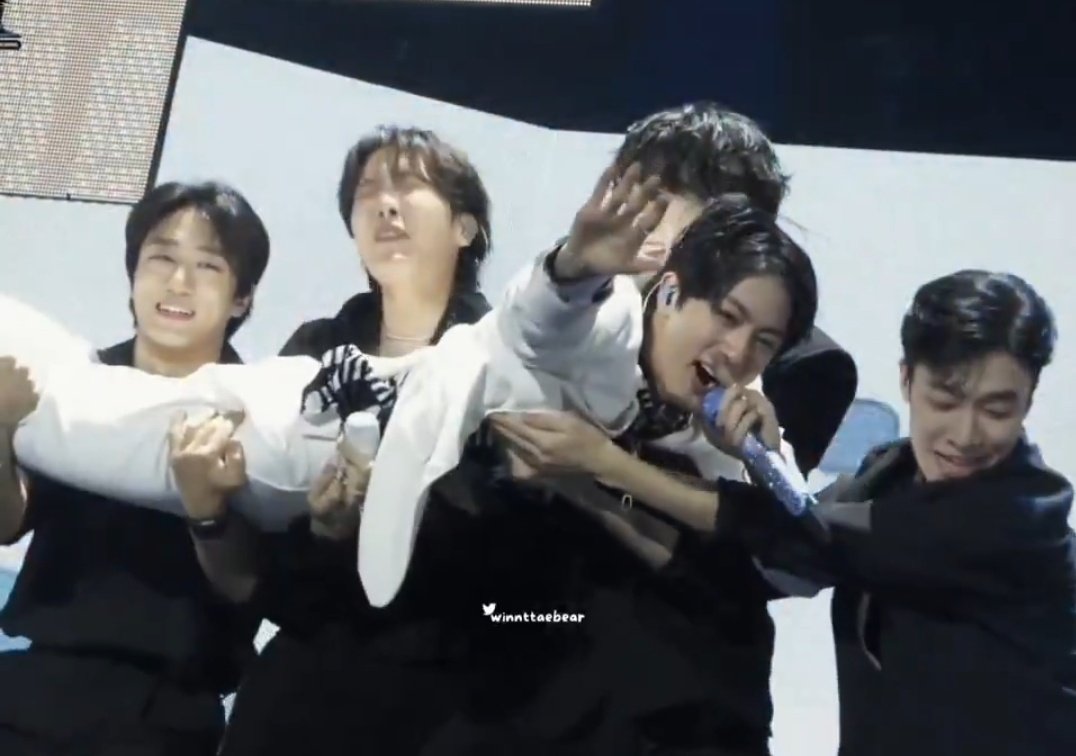 Your honor, it's not hobi's fault. He got seokjin's heaviest part 😔