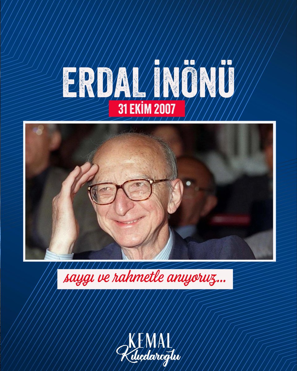 Nezaket çizgisinden hiç ayrılmamış, fakat ziyafet sofralarına da hiç oturmamış; hem bilim insanı hem de siyasetçi kimliğiyle ülkemize sayısız katkıda bulunmuş SHP Genel Başkanı Sayın Erdal İnönü’nün vefatının yıl dönümünde kendisini saygı, rahmet ve minnetle anıyorum.