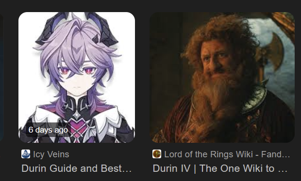 Damn, Whos the TRUE Durin here