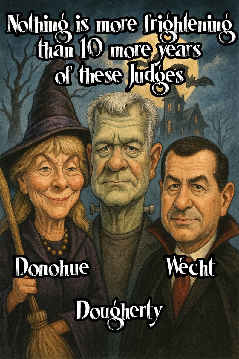 Next Tuesday, November 4th, Pennsylvania needs to vote NO to these three PA Supreme Court Justices to avoid 10 years of scary decisions.
Vote ❌NO to Christine Donohue
Vote ❌NO to Kevin Dougherty
Vote ❌NO to David Wecht
<a href="/ScottPresler/">ThePersistence</a> 
<a href="/EarlyVoteAction/">Scott Presler's Early Vote Action</a> 
<a href="/Eduke15/">Ellis Dukehart</a>