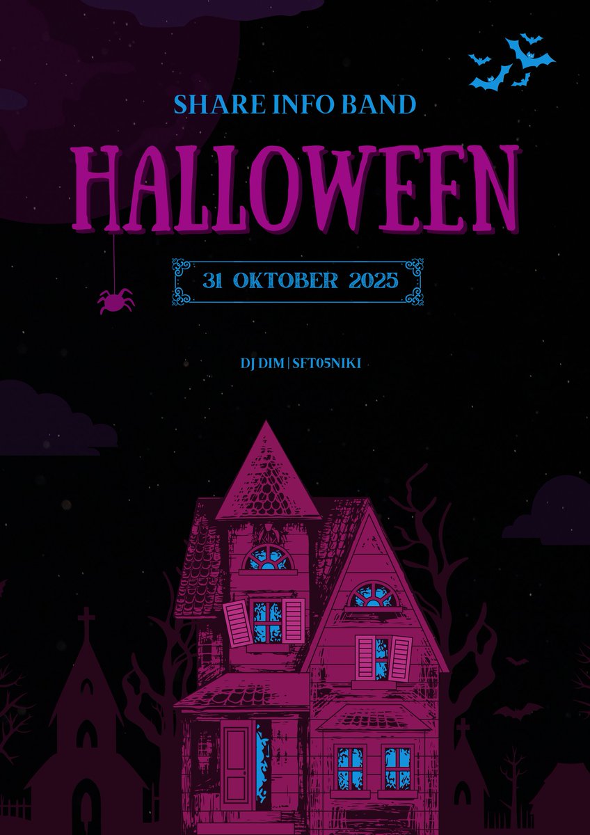 ㅤ
ㅤㅤ  
ㅤㅤ   🎶 Band Halloween
ㅤㅤ   📅 Jumat, 31 Oktober 2025
ㅤㅤ   🎙 Share info SFT05NIKI
ㅤㅤ   📻 DJ Dim 🐆
ㅤ