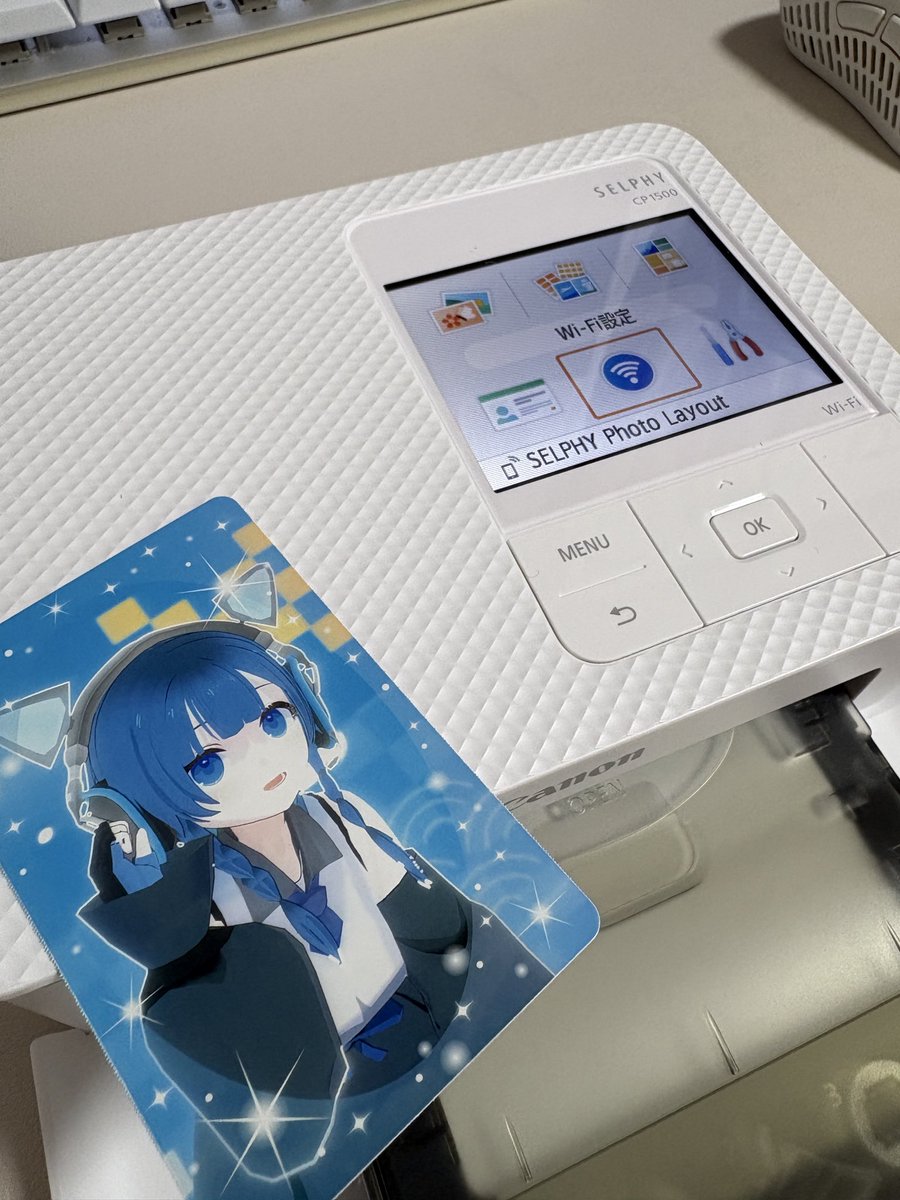 question_false's tweet image. Canon SELPHY CP1500を買いました。
用途は、私のためではなく、母が結構印刷する予定があるので、その関係で買いました。
ということで、自分を印刷してみた