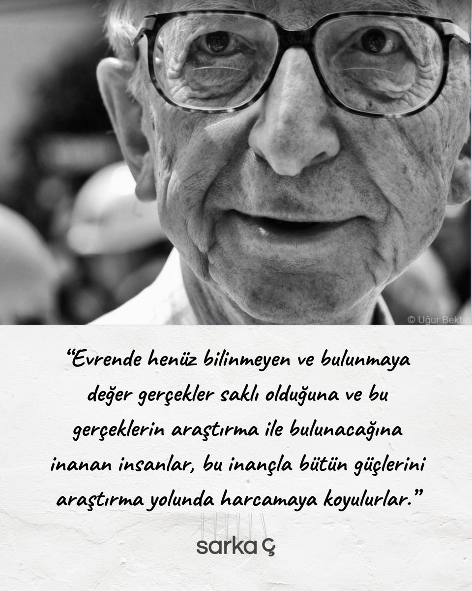 Erdal İnönü’yü vefatının 18. yılında saygıyla anıyoruz.

#sarkacarsiv

TÜBİTAK Bilim Ödülü konuşması bağlantıda.
sarkac.org/2023/09/erdal-…