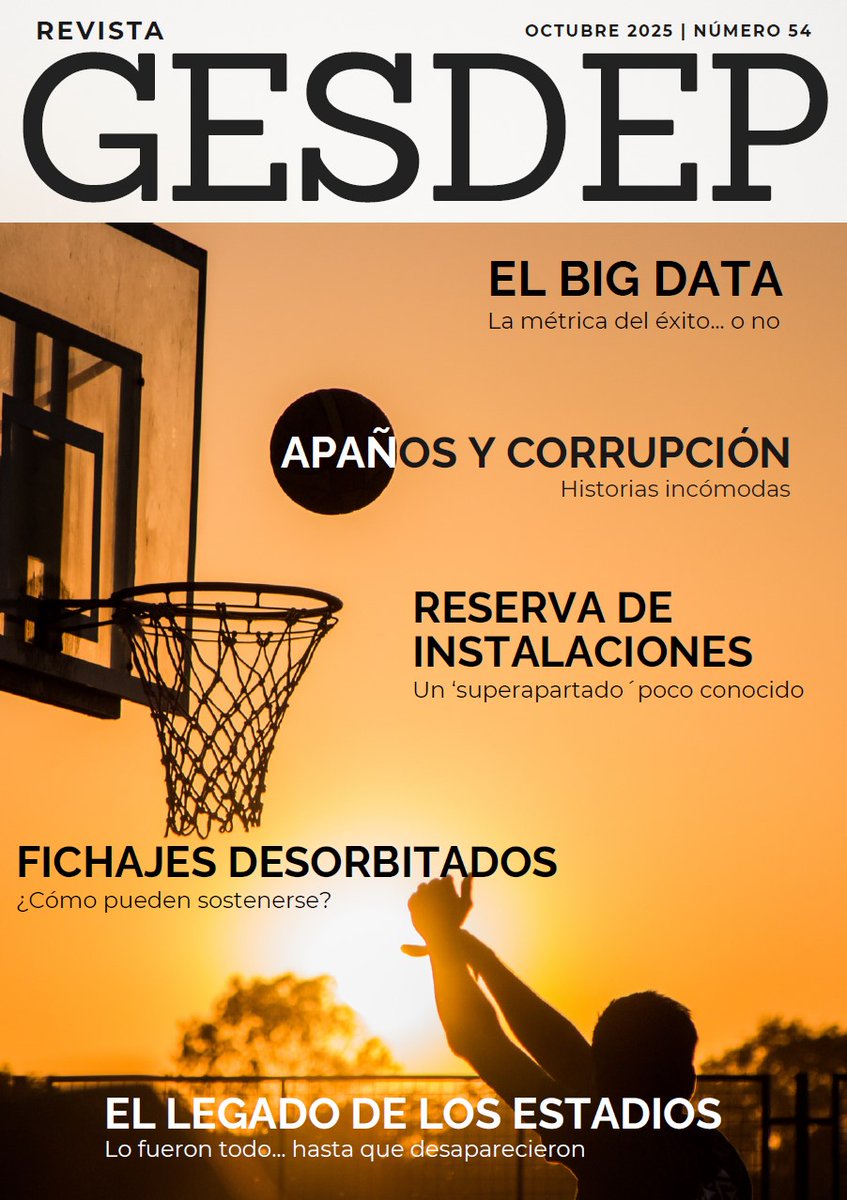 Revista Gesdep N54:
-Big Data: ¿la métrica del éxito?
-Apaños y corrupción en el deporte
-Reserva de instalaciones en Gesdep
-Fichajes desorbitados: ¿cómo se sostienen?
-El legado de los estadios. lo fueron todo, hasta su final

👉bit.ly/3JqxZ4A

#Gesdep
#RevistaGesdep