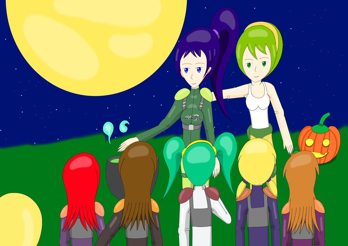 MagiaNights's tweet image. Happy Happy Halloween!

#FASTFusion #Halloween #NintendoSwitch2 #AGRacing #Fanart #Seasonal