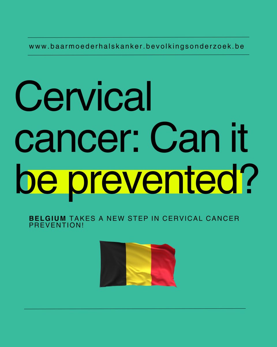 💜 Cervical cancer can often be found before it becomes cancer.

In Flanders, women aged 25–64 are encouraged to have regular smear tests as part of the Cervical Cancer Screening Programme.

Early detection saves lives. ✨
💜Are you in?💜
👉eucanscreen.eu/2025/10/31/bel…
#EUCanScreen