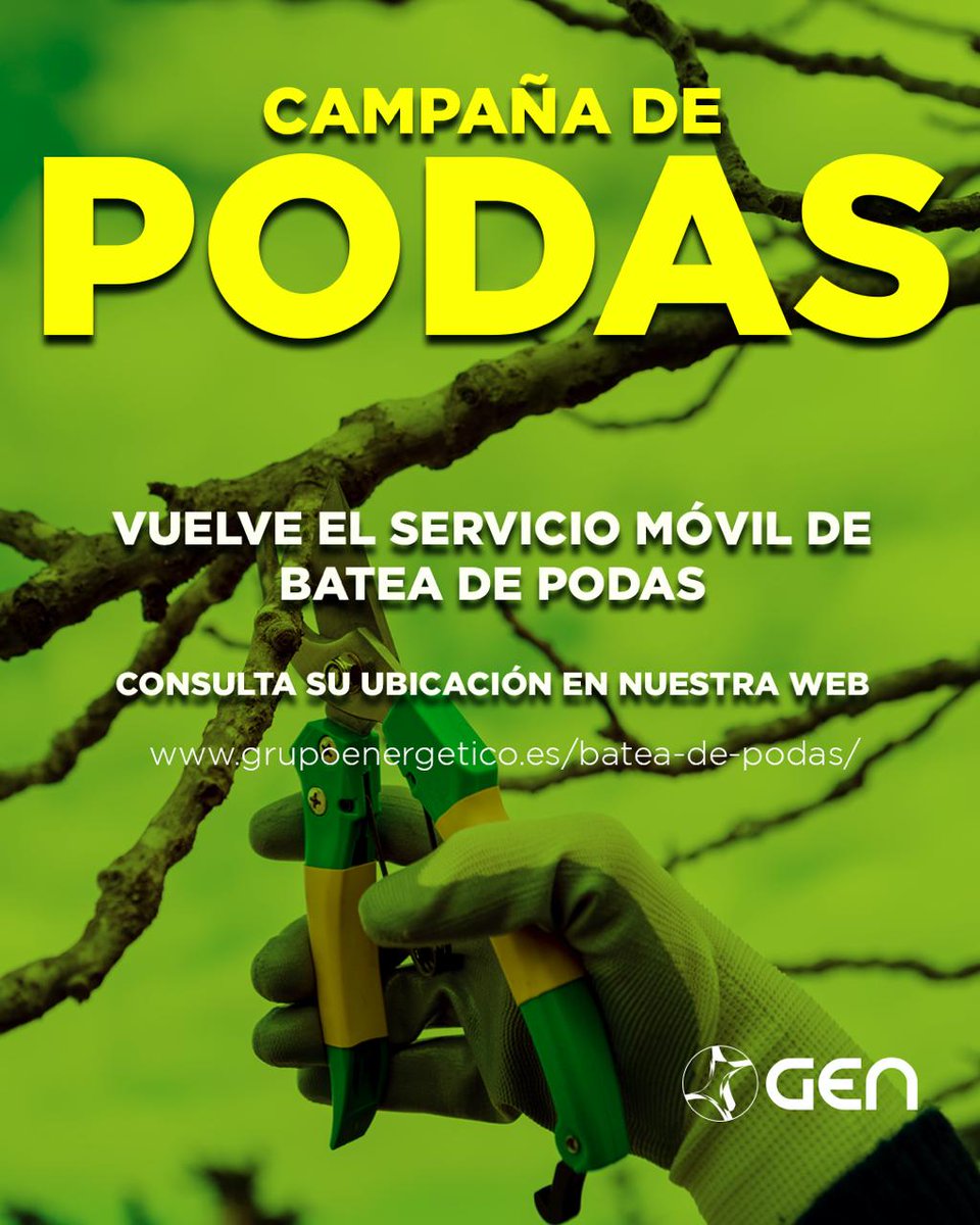 GEN pone en marcha la batea de podas para facilitar el reciclaje de restos vegetales puertoreal.es/noticia/gen-po… 
<a href="/GENPuertoReal/">Grupo Energético</a>
