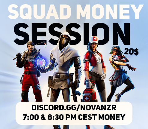 Novacustomsnzr's tweet image. Today we’re hosting 2 sessions with a total of $20 in squads!

If you want to play and win, join our Discord below!
👉discord.gg/novanzr