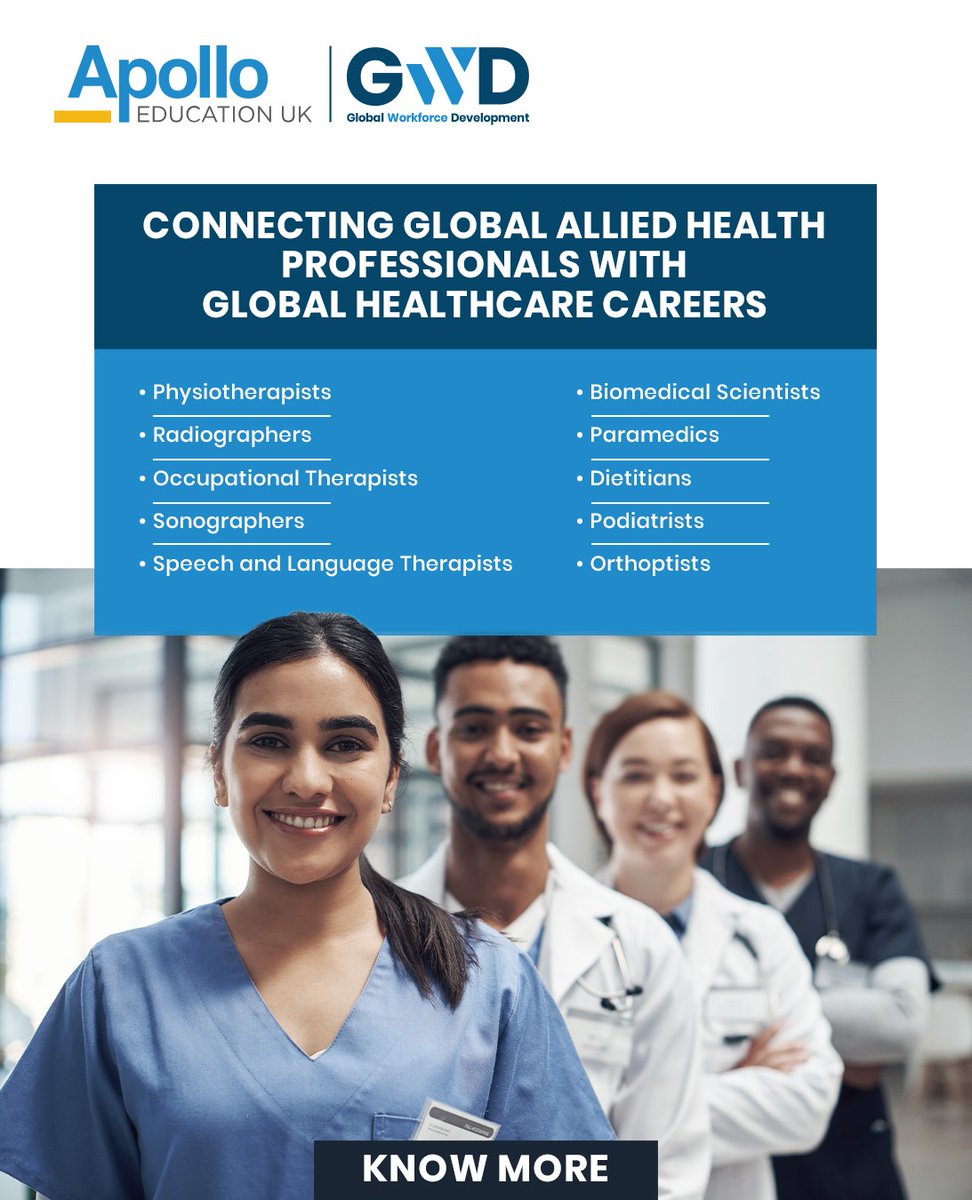 At #ApolloEducationUK, we believe the future of healthcare lies in bold, international collaboration. By connecting allied health professionals, we empower talent to drive change and set new benchmarks in patient care across continents.
 
#AEUK #Healthcare