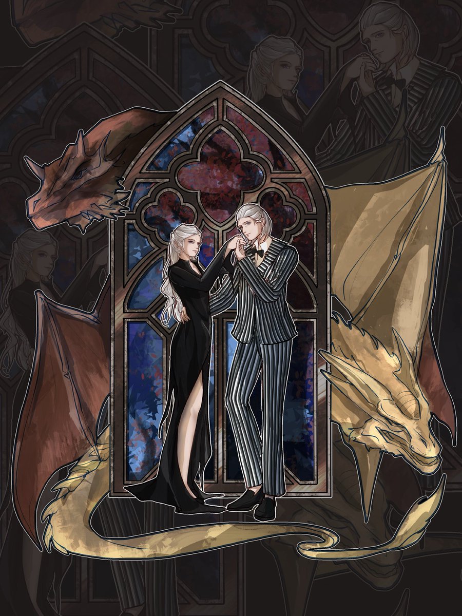 #daemyrahalloween2025

"I Would Kill For Her. I Would Die For Her. Either Way, What Bliss."

Addams Family AU
#daemyra