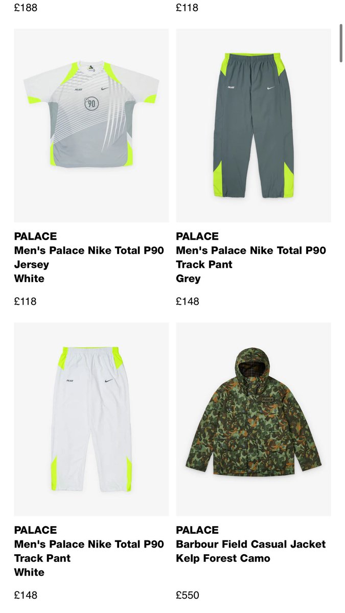PALACE Nike Total P90 Track Jacket Palace x Nike Total P90 Track