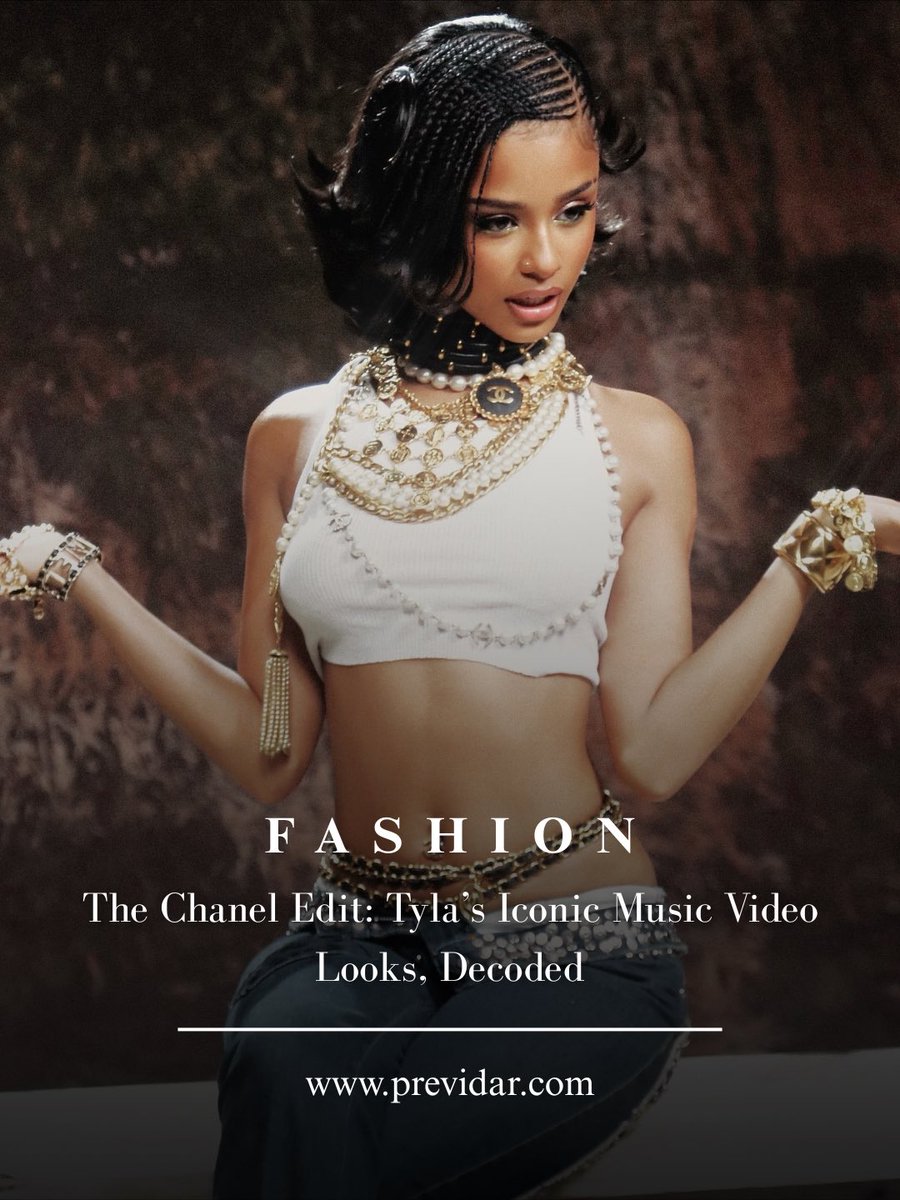 Tyla doesn’t just wear <a href="/CHANEL/">CHANEL</a> in her latest music video, she lives inside it. From ’90s bombers and chain belts to hula-hoop bags, sequined minis, and crystal sandals, every look tells a story. Stylist Ron Hartleben’s archive sleuthing turns each frame into a living fashion