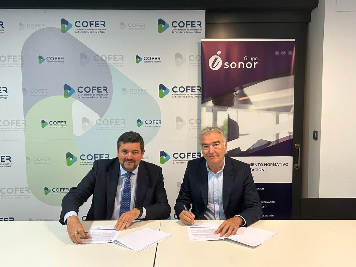 COFERferrol's tweet image. 🤝 Nueva alianza para impulsar la competitividad empresarial en Ferrolterra, Eume y Ortegal.

COFER firma un #ConvenioDeColaboración con @Grupoisonor  para apoyar a nuestras empresas en cumplimiento normativo, formación, mejora continua y digitalización. 🚀