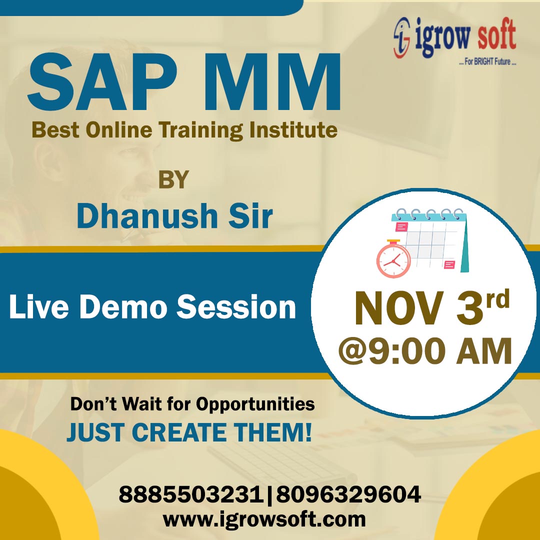 igrowsoftindia's tweet image. SAP MM Top Training Institute in Ameerpet Hyderabad
Visit:igrowsoft.com/sap-mm-trainin…
Call Us:+918885503231|8096329604
Email: igrowsoft.yours@gmail.com

#sapmmtraining
#sapmmtraininginstituteinameerpet
#sapmmtraininginhyderabad