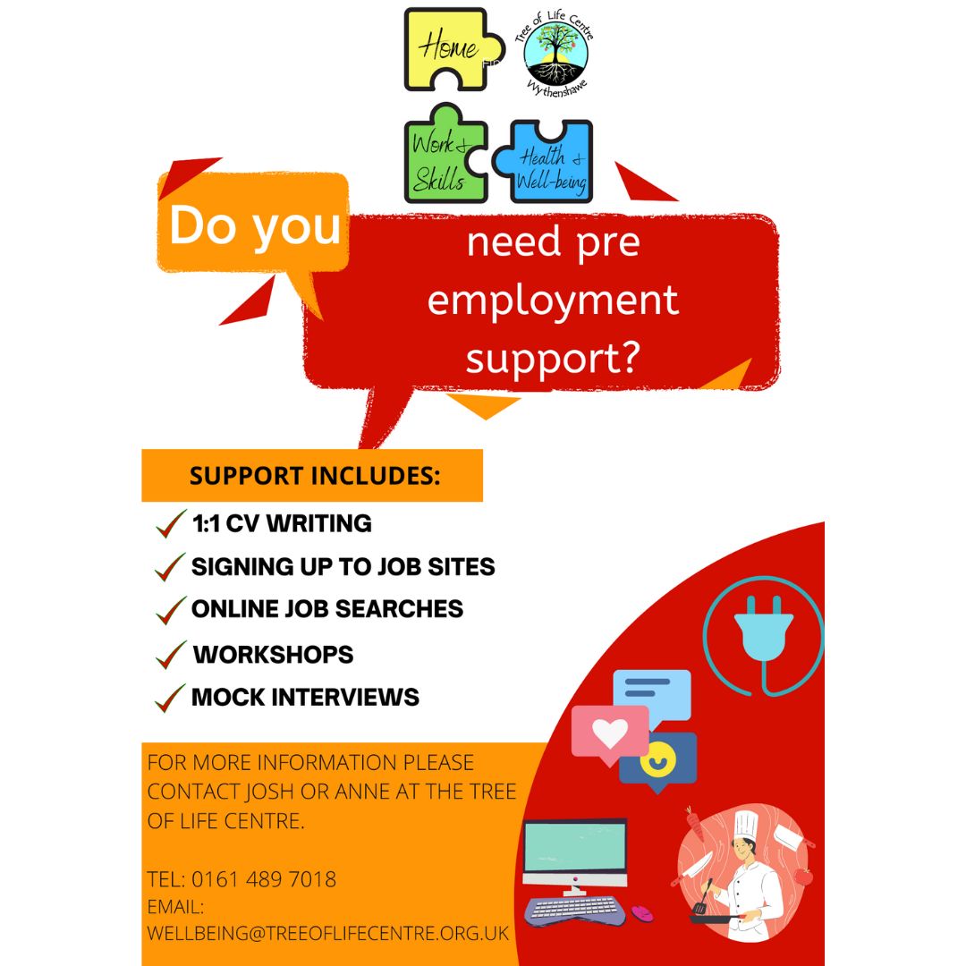 Southsidemag's tweet image. Need pre-#employment support? Get 1-1 CV writing, job search help, workshops, and   more with John or Anne at @Treeoflifecentr. Take the next step towards your career! See the advert for   more details. #JobSupport #CareerHelp #Workshops #Employment #GetAhead