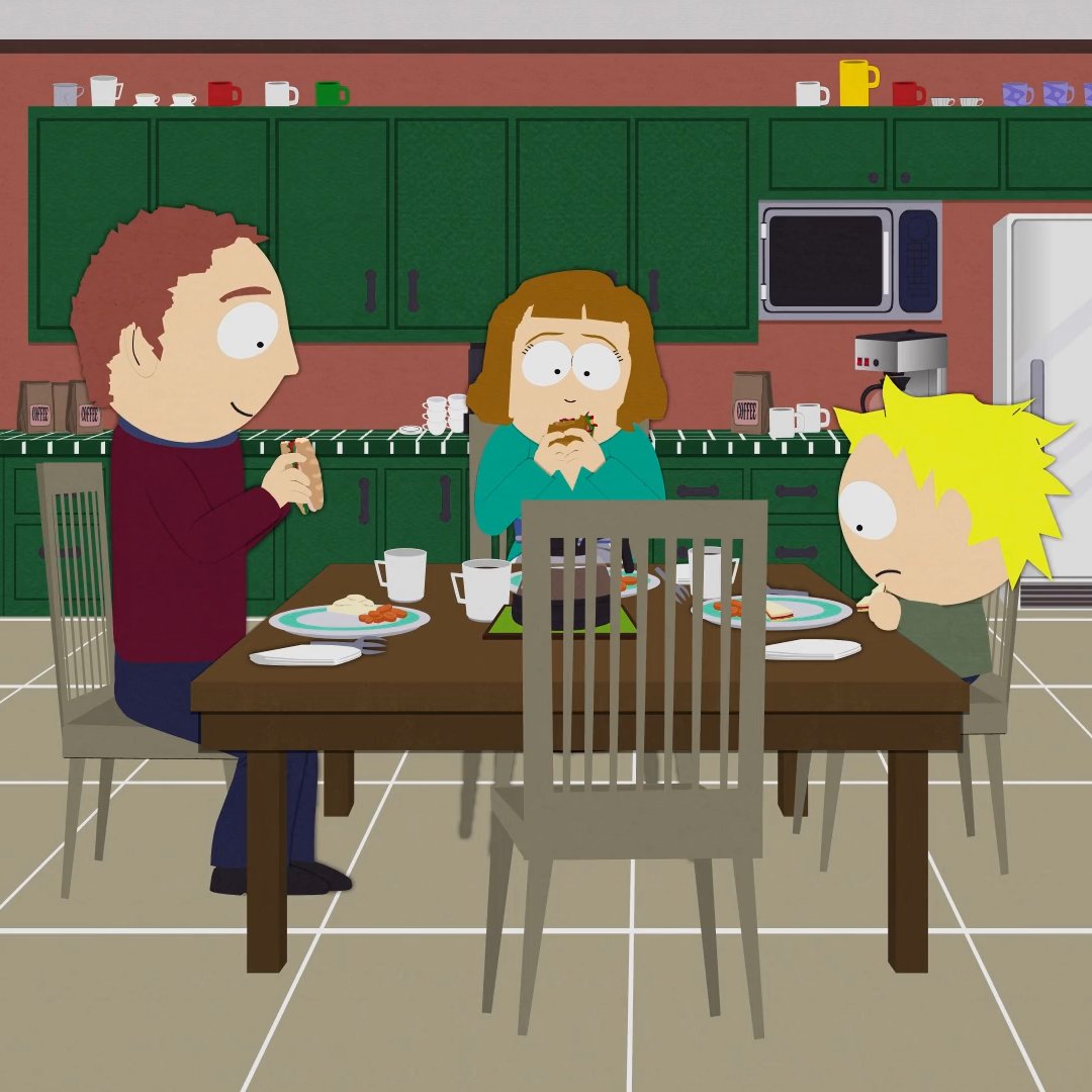 tweek having dinner with his family🥰