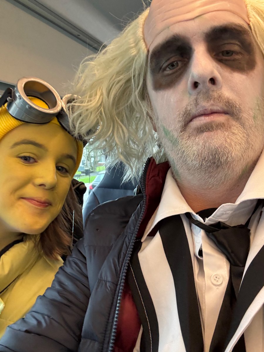 It’s showtime #Beetlejuice #minions #derry  #londonderry #whereareweofftonow #Halloween2025 #Halloween #derryhalloween