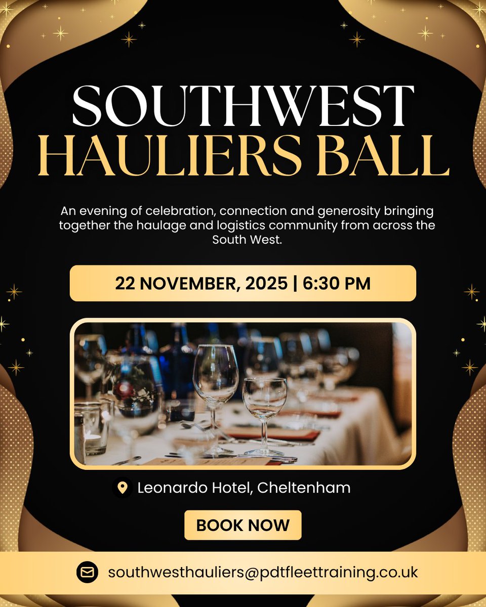 PDTsolutions's tweet image. Join us for an unforgettable evening of celebration, connection and generosity bringing together the haulage and logistics community from across the South West.

Over the years, your incredible support has helped raise over £100,000 for local causes and this year, we’re proud to…