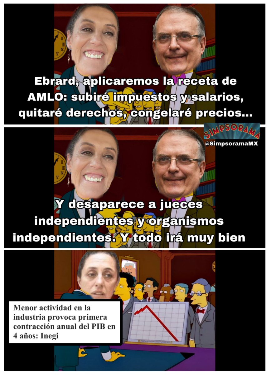 No se podía saber 🤦‍♂️. 4T Morena Claudia Sheinbaum recesión actividad económica