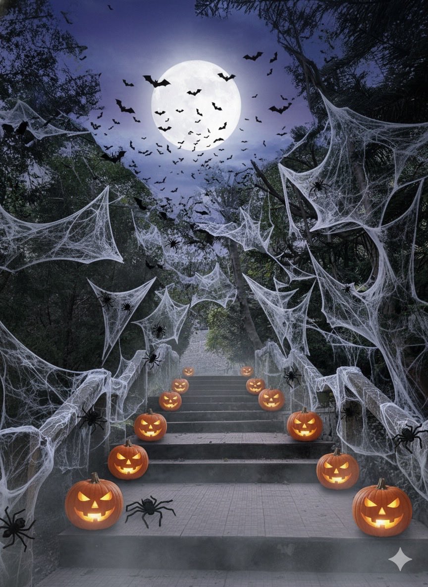 ShooliniUniv's tweet image. Tricks, treats, and a touch of spooky magic at Shoolini! 🎃✨

Glowing pumpkins, eerie vibes, and Halloween feels all around! 👻🕸️

Swipe to see the spooky side of Shoolini! 🦇💛

Tell us what’s your favourite thing about Halloween? 🎭

#hallowen #spookyvibes #shooliniuniversity