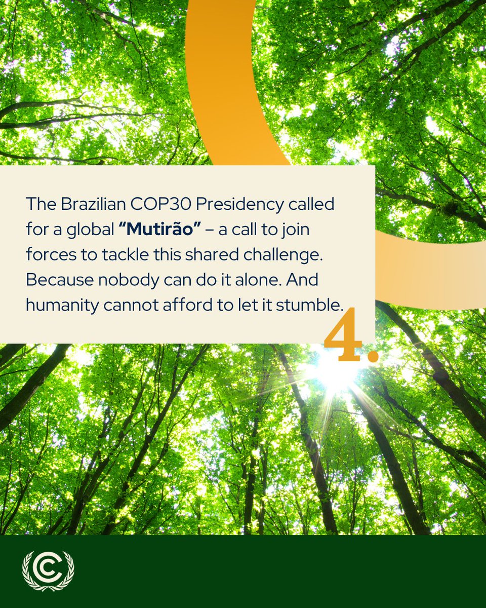 #COP30, the world’s largest international climate conference, kicks off on 10 November in Brazil.

A crucial moment to accelerate #climateaction across the globe— and ensuring that everyone can benefit from the vast opportunities it brings.

Browse 4 things to know about COP30: