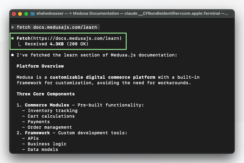 The <a href="/medusajs/">Medusa</a> docs now detect requests from agents like <a href="/claudeai/">Claude</a> and returns content in markdown.

This makes the page smaller and shrinks the token usage, while providing clearer content to AI agents.