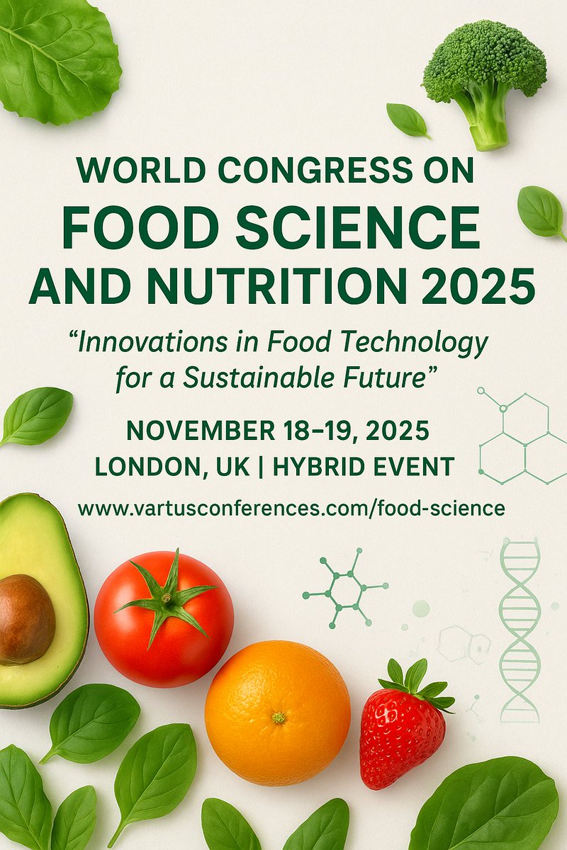 swhitmore__'s tweet image. Nourishing Innovation for a Sustainable Tomorrow 🌿 — Join the Global Experts at Food Science 2025!