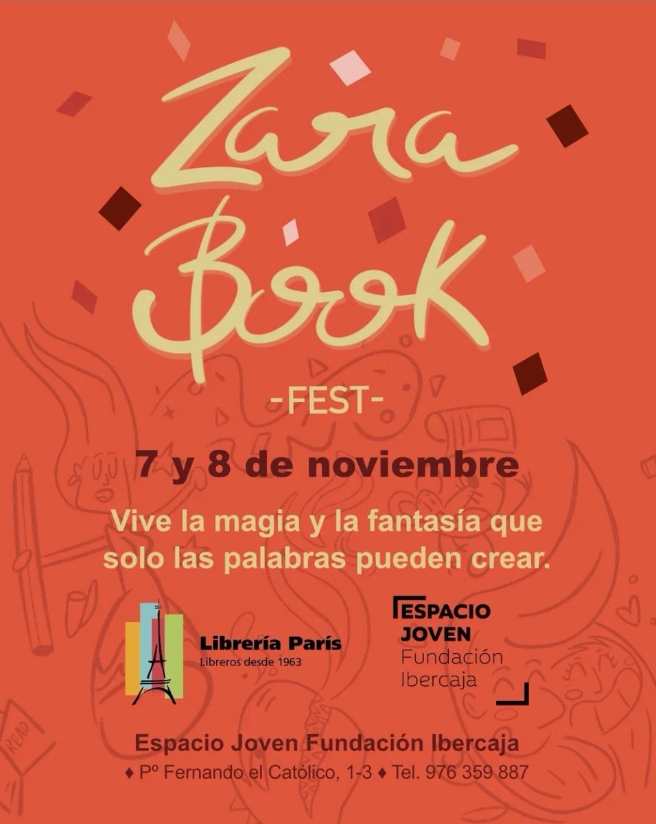 estelabescos_'s tweet image. 📢 ZARAGOZA 📢
Si os gusta la literatura juvenil, ¡el fin de semana que viene tenéis un planazo! Estaremos varias autoras dando charlas de lo más interesantes y firmando.

¡Yo os veo el VIERNES 7 A LAS 17h para hablar de cómo crear una carrera de escritora con María Zárate! 🥰