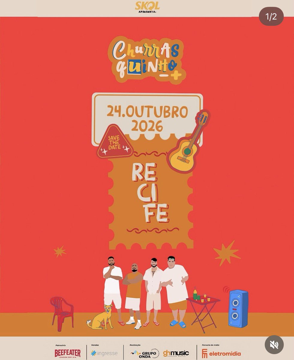 samba_cast's tweet image. SAVE THE DATE!

24 de outubro de 2026, Churrasquinho 4 no Recife. @grupomenosemais