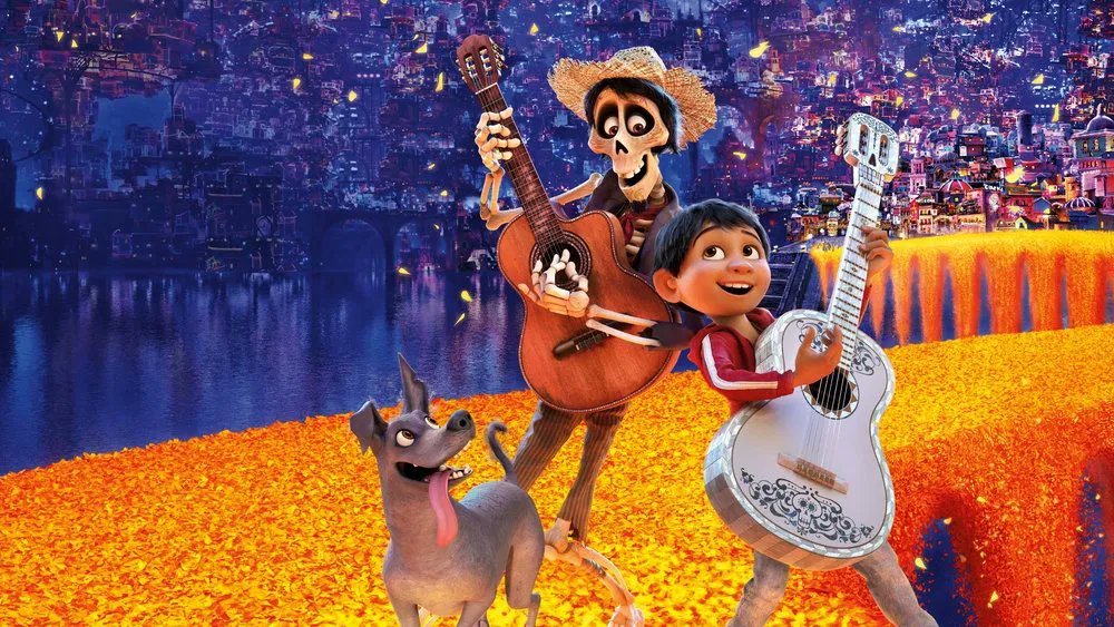 rtve's tweet image. 🌼&apos;Coco&apos;, narra la historia de Miguel, un niño que sueña con ser músico y que viaja al mundo de los muertos para descubrir la verdad sobre su familia, pero allí, nada es lo que parece...💖

Esta tarde, a las 15:50 horas, no te pierdas la película en @La1_tve ✨