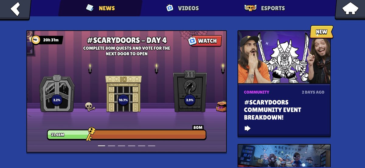 R9BestPlayerITW's tweet photo. #ScaryDoors #BrawlStars https://t.co/YWFCvDKUSC