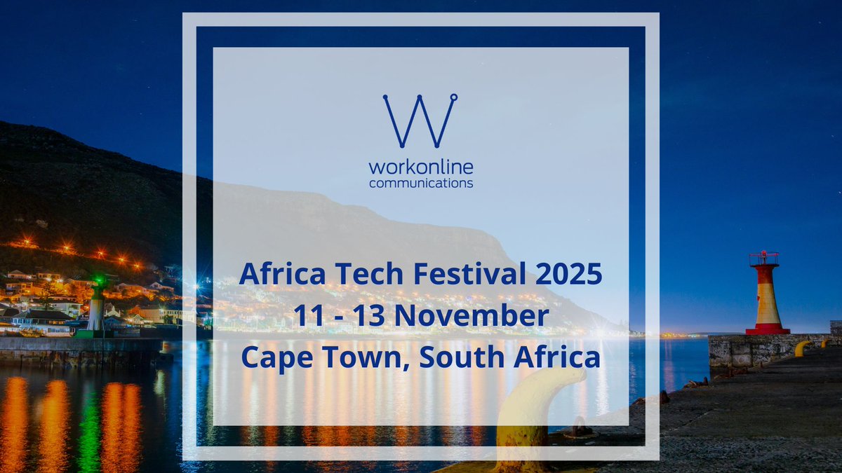 We’re heading to Africa Tech Festival! 📅 11–13 November | 📍 CTICC, Cape Town
If you’re going to be there, let’s catch up in person. Drop us a line at bizdev@workonline.africa to book a meeting slot.