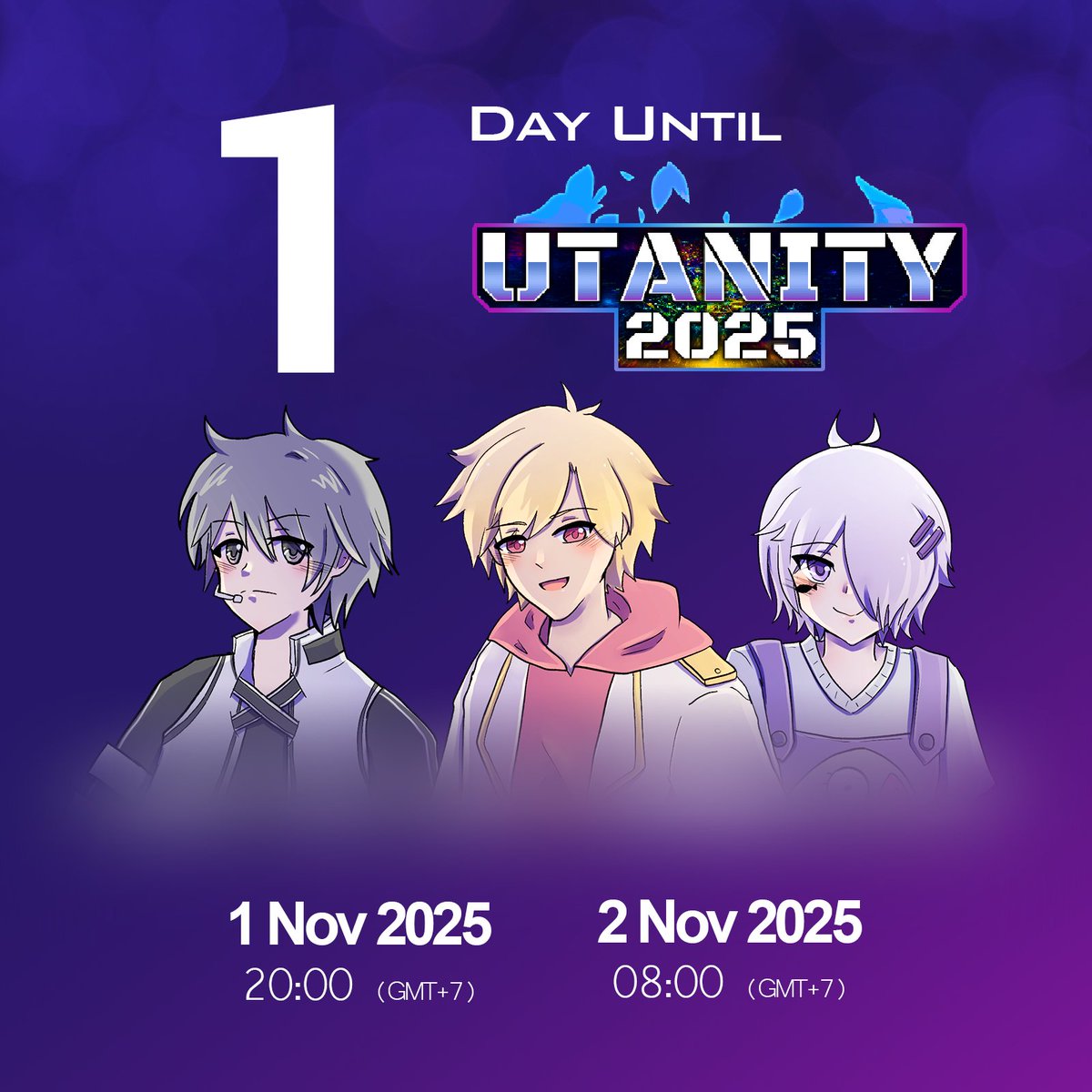 PRINTmov's tweet photo. It's tomorrow!
Get ready for UTANITY 2025!

#utanity2025 #utau #diffsinger

Illust. @TempoPriMo999 https://t.co/a6AP89dyu9