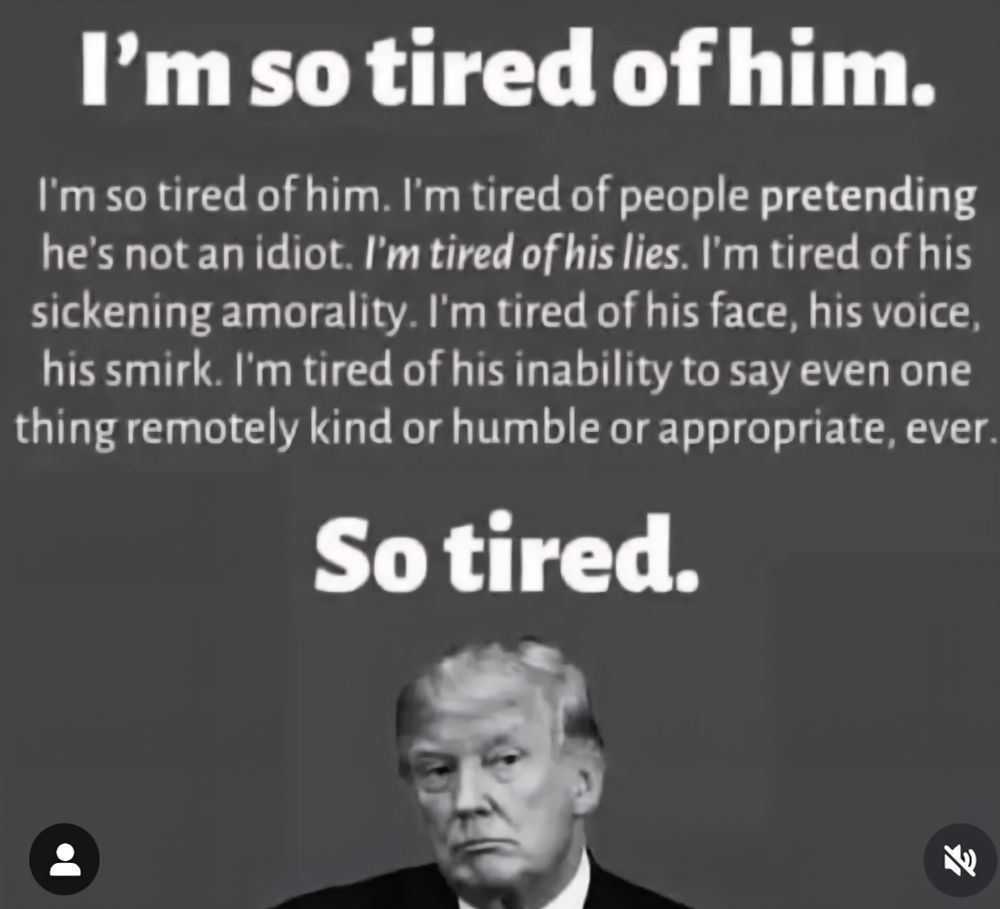 <a href="/ML3democrats/">TheFrenchie</a> Tired.  Tiring.